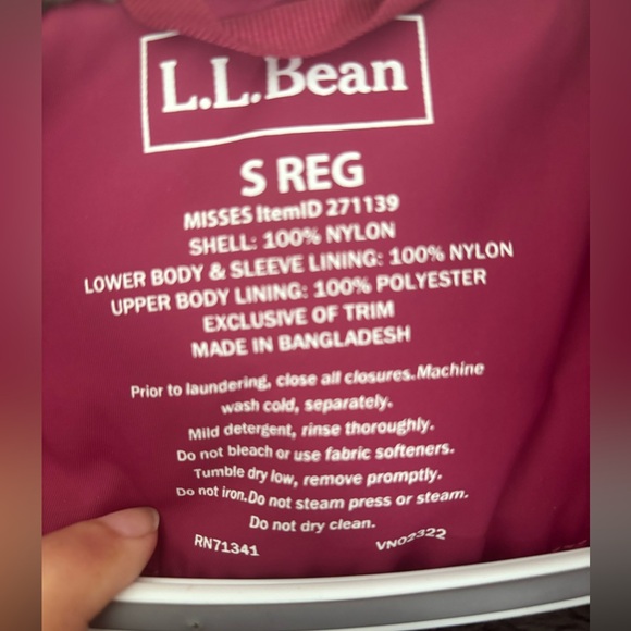 LL Bean winter warmer coat size S pink - Picture 4 of 10